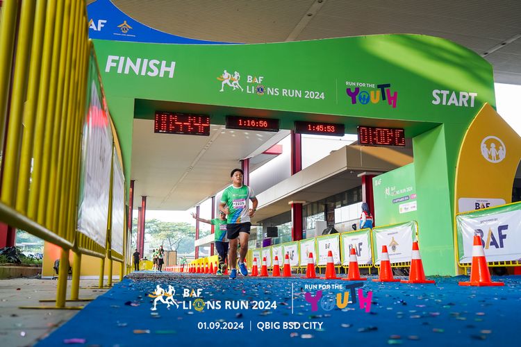 Race photo from BAF LIONS RUN 2024