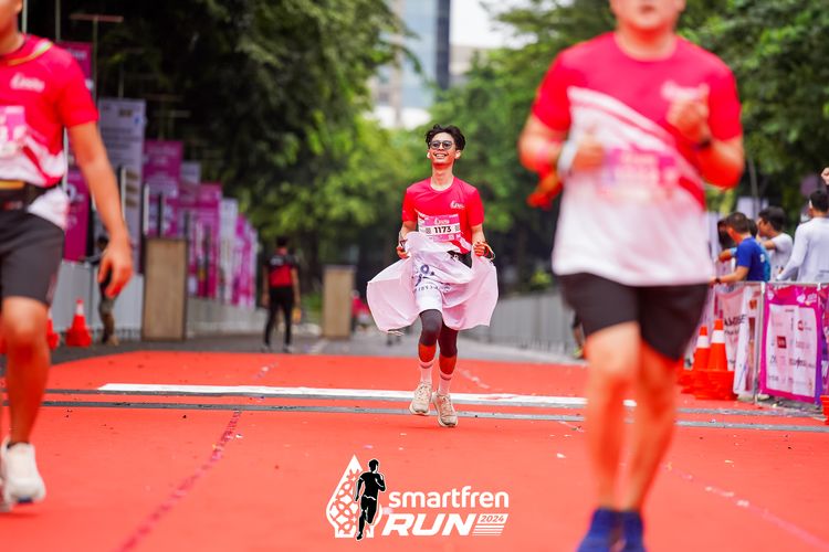 Race photo from Smartfren Run 2024