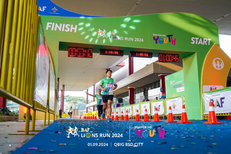 Race photo from BAF LIONS RUN 2024