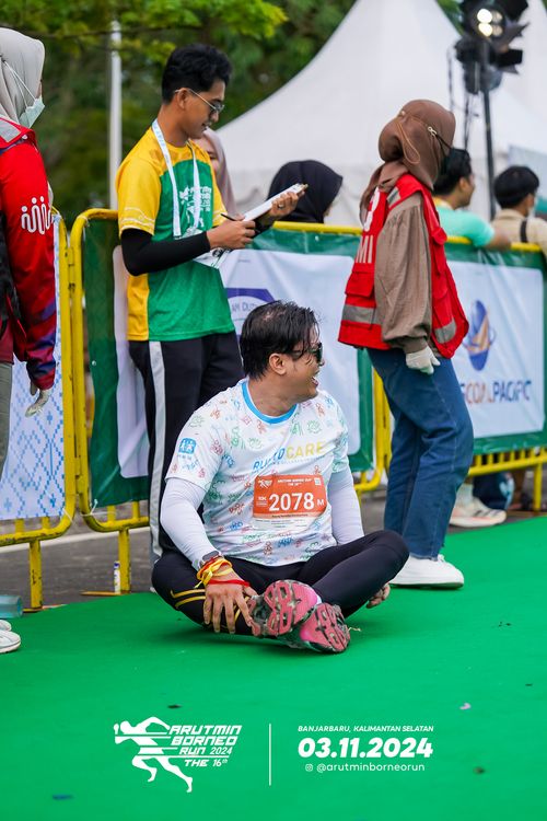 Race photo from Arutmin Borneo Run 2024