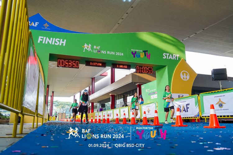 Race photo from BAF LIONS RUN 2024