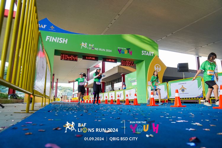 Race photo from BAF LIONS RUN 2024