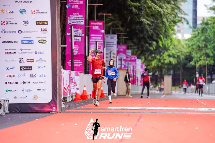 Race photo from Smartfren Run 2024