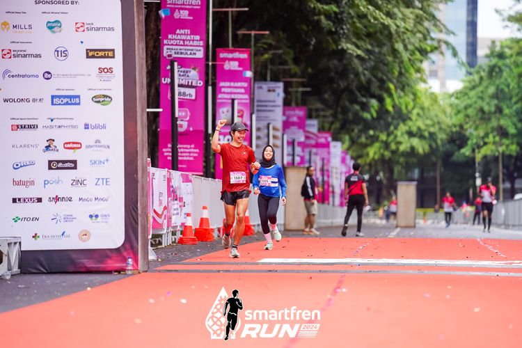 Race photo from Smartfren Run 2024
