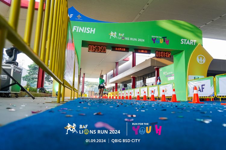 Race photo from BAF LIONS RUN 2024