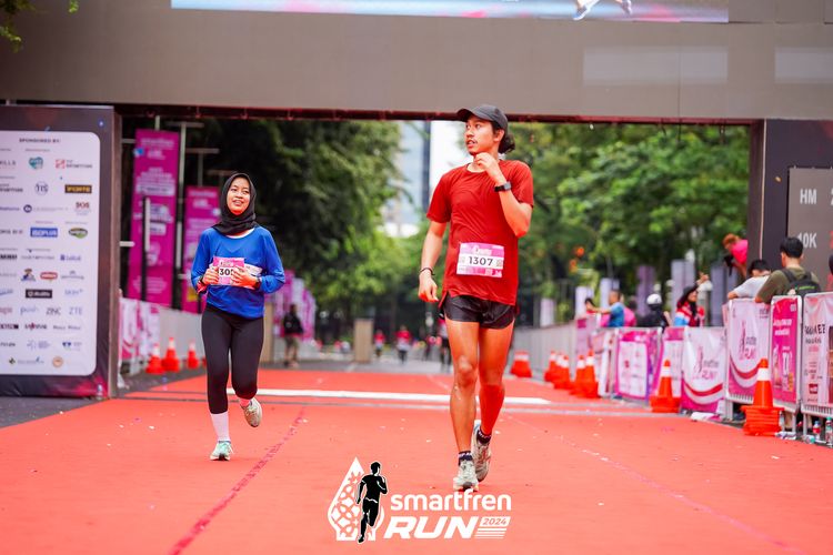 Race photo from Smartfren Run 2024