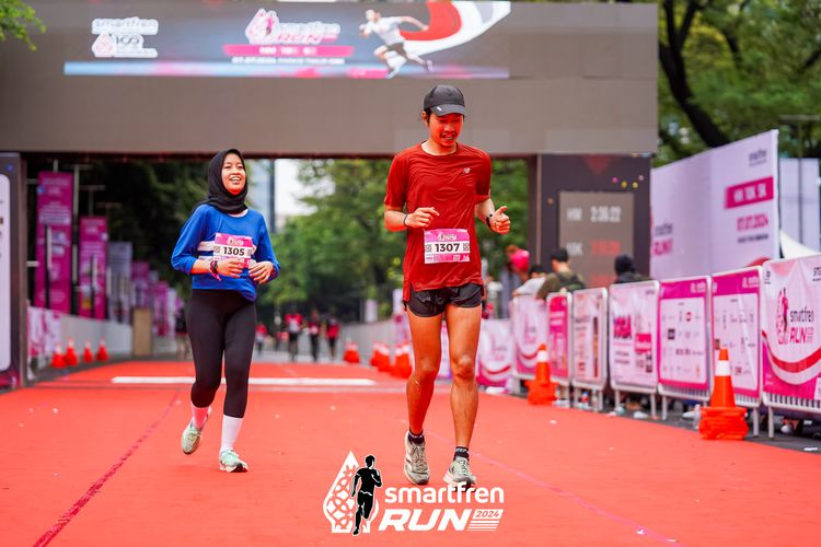 Race photo from Smartfren Run 2024
