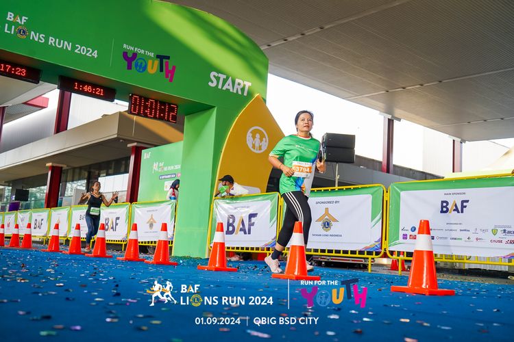 Race photo from BAF LIONS RUN 2024