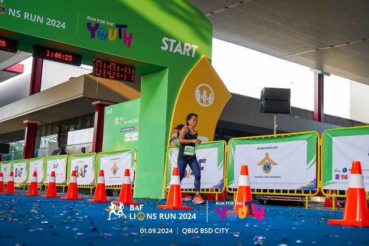 Race photo from BAF LIONS RUN 2024