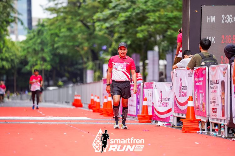 Race photo from Smartfren Run 2024