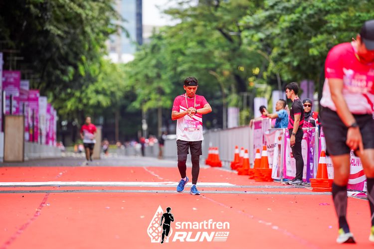 Race photo from Smartfren Run 2024