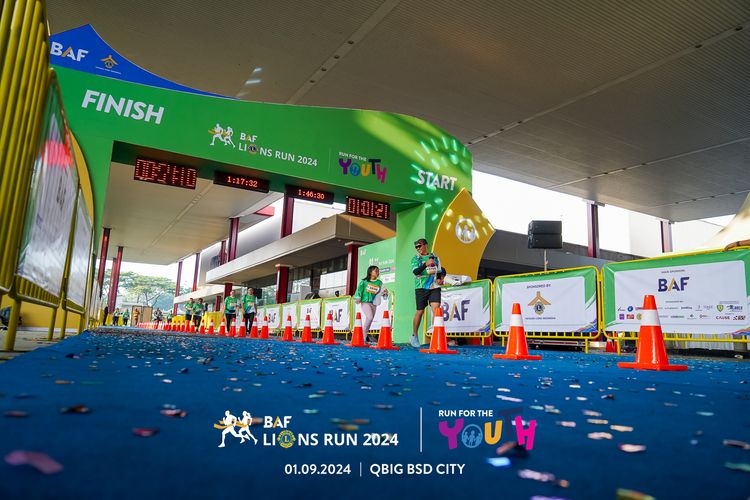 Race photo from BAF LIONS RUN 2024