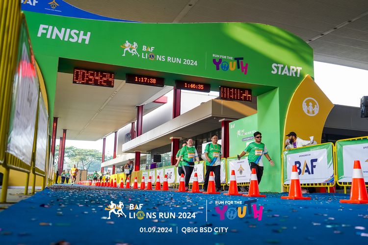 Race photo from BAF LIONS RUN 2024