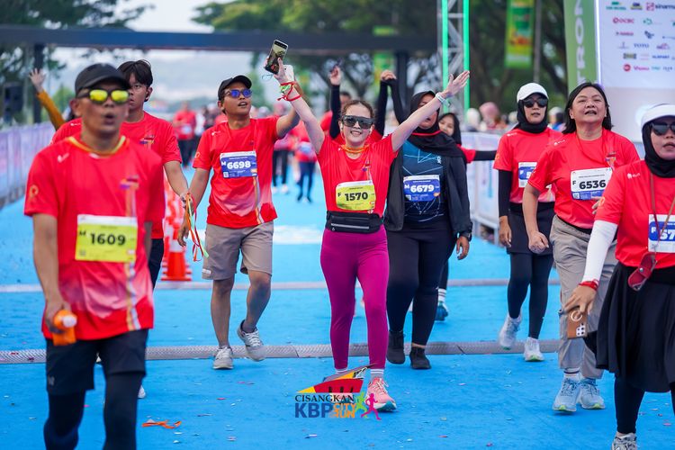 Race photo from CISANGKAN KBP CITY RUN 2025