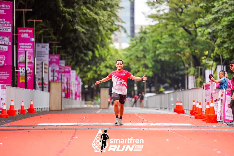 Race photo from Smartfren Run 2024