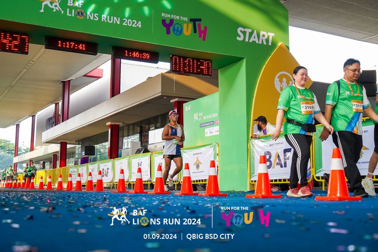Race photo from BAF LIONS RUN 2024