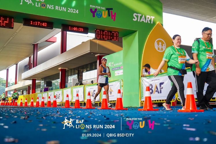 Race photo from BAF LIONS RUN 2024
