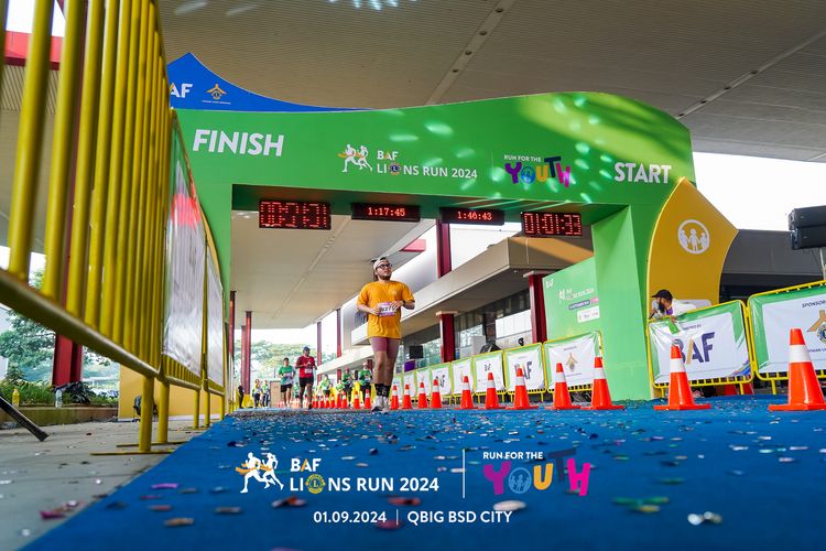 Race photo from BAF LIONS RUN 2024