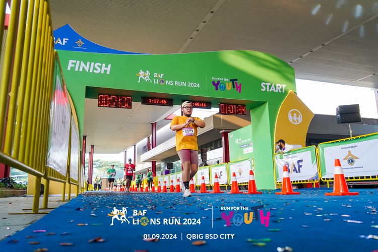 Race photo from BAF LIONS RUN 2024