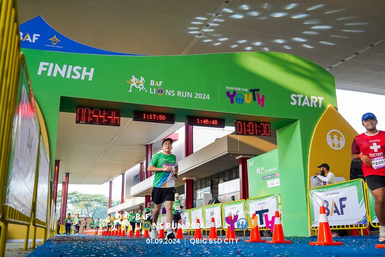 Race photo from BAF LIONS RUN 2024