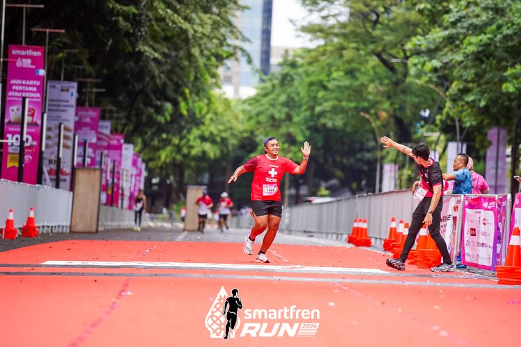 Race photo from Smartfren Run 2024