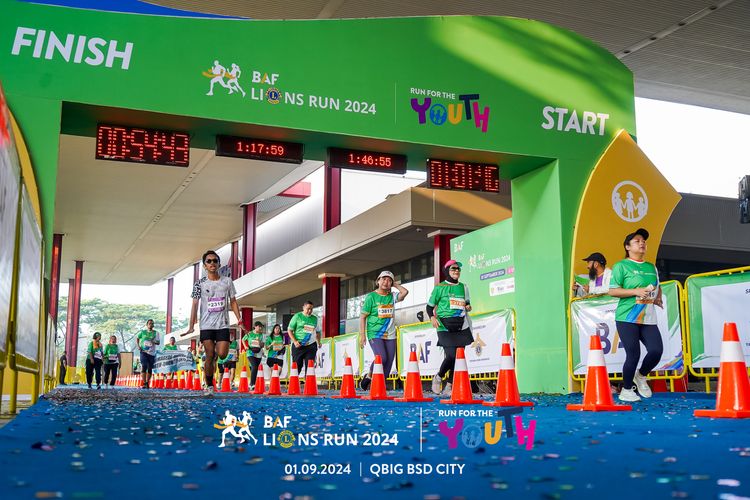Race photo from BAF LIONS RUN 2024