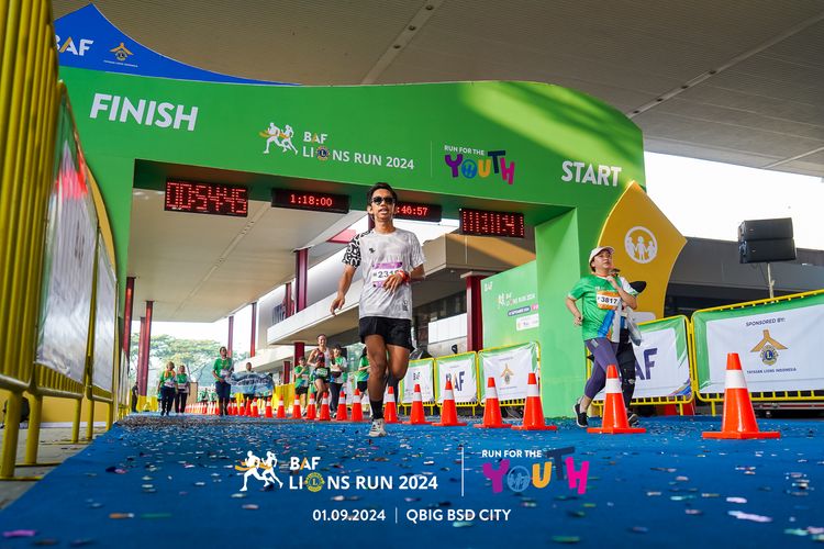 Race photo from BAF LIONS RUN 2024