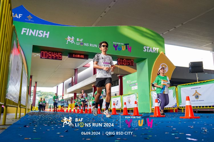 Race photo from BAF LIONS RUN 2024