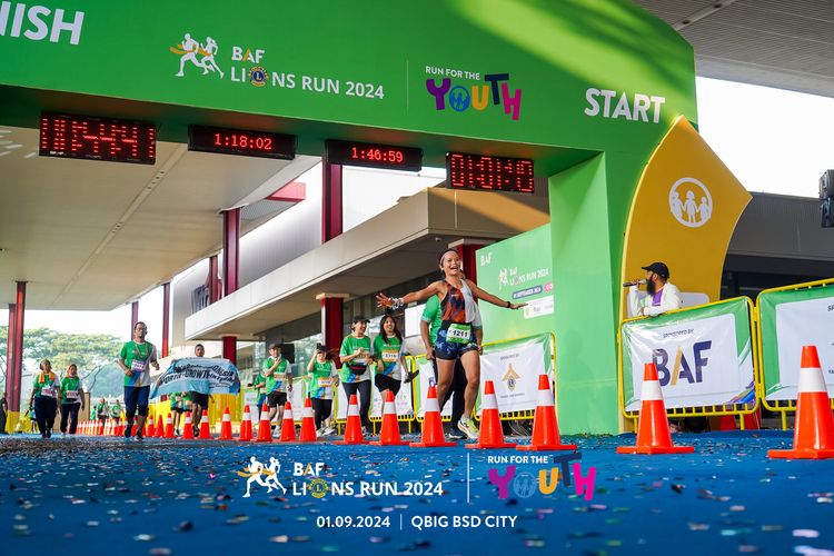 Race photo from BAF LIONS RUN 2024