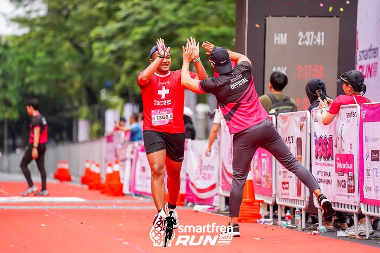 Race photo from Smartfren Run 2024
