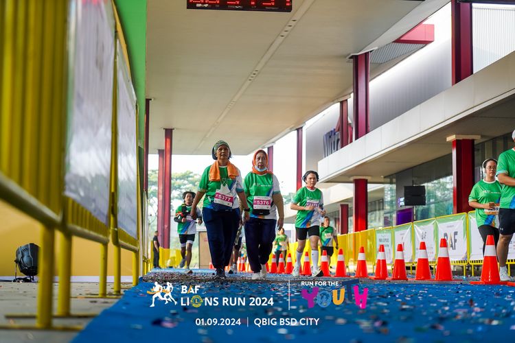 Race photo from BAF LIONS RUN 2024