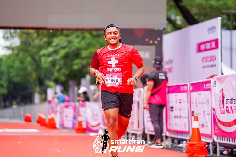 Race photo from Smartfren Run 2024