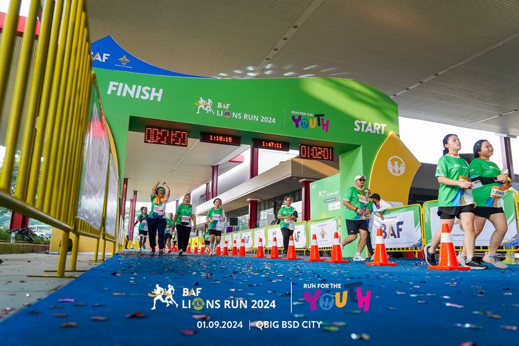 Race photo from BAF LIONS RUN 2024