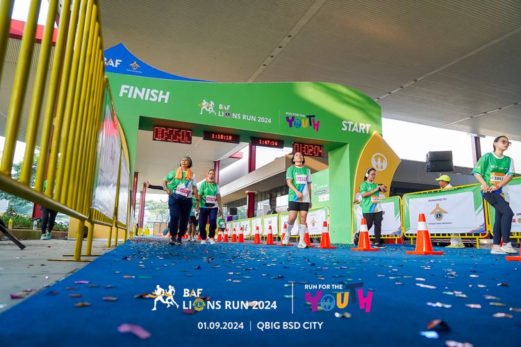 Race photo from BAF LIONS RUN 2024