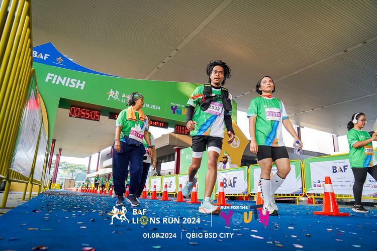 Race photo from BAF LIONS RUN 2024