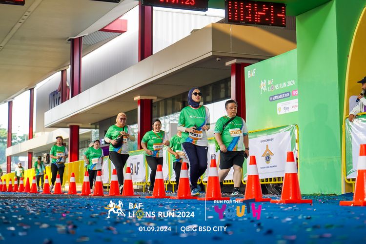 Race photo from BAF LIONS RUN 2024