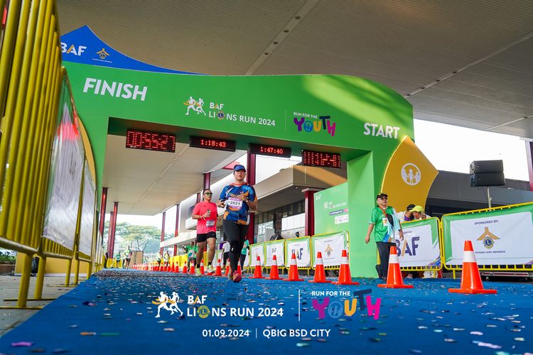 Race photo from BAF LIONS RUN 2024