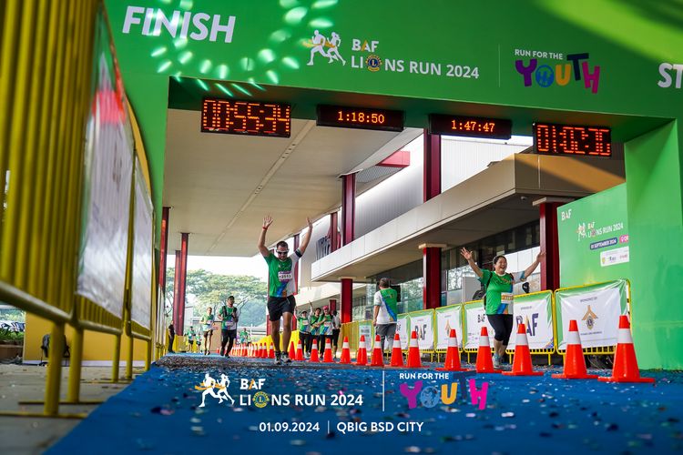 Race photo from BAF LIONS RUN 2024