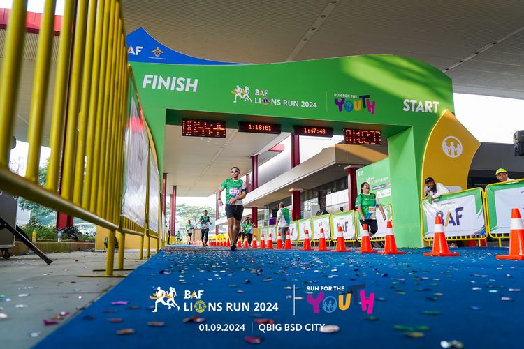 Race photo from BAF LIONS RUN 2024
