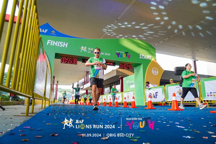 Race photo from BAF LIONS RUN 2024