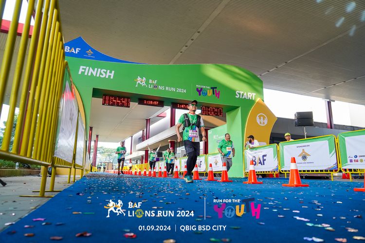 Race photo from BAF LIONS RUN 2024