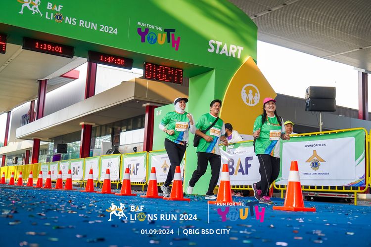 Race photo from BAF LIONS RUN 2024