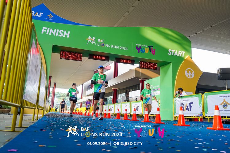 Race photo from BAF LIONS RUN 2024