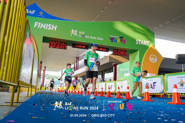 Race photo from BAF LIONS RUN 2024