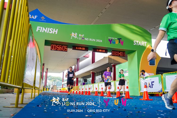Race photo from BAF LIONS RUN 2024