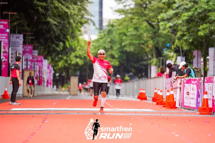 Race photo from Smartfren Run 2024