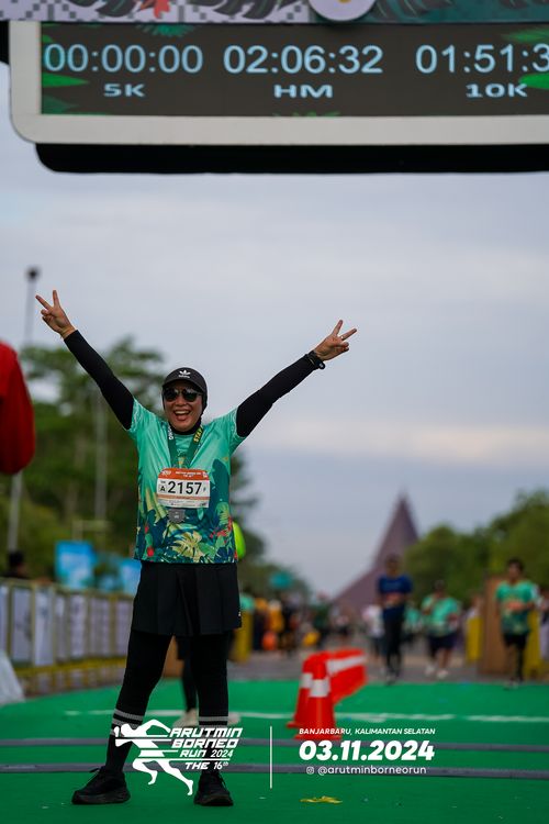 Race photo from Arutmin Borneo Run 2024