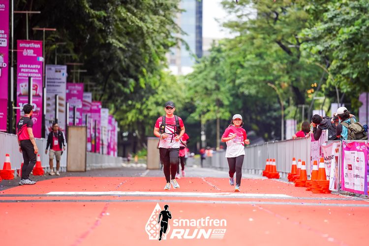 Race photo from Smartfren Run 2024