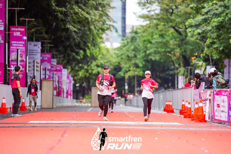 Race photo from Smartfren Run 2024