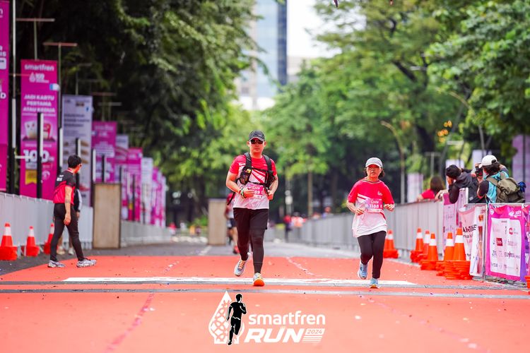 Race photo from Smartfren Run 2024